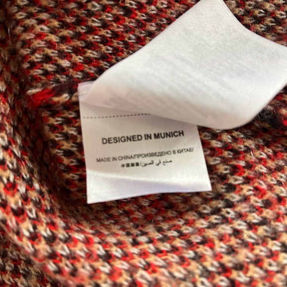 80s OUI Check Textured Knit Vintage Women's Multicolor Patterned Sweater Size 6 - Picture 14 of 14